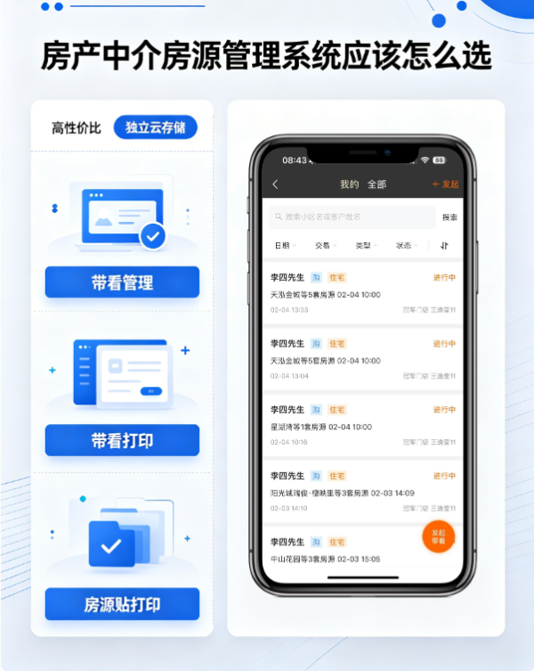2026年4月房产中介房源管理系统应该怎么选